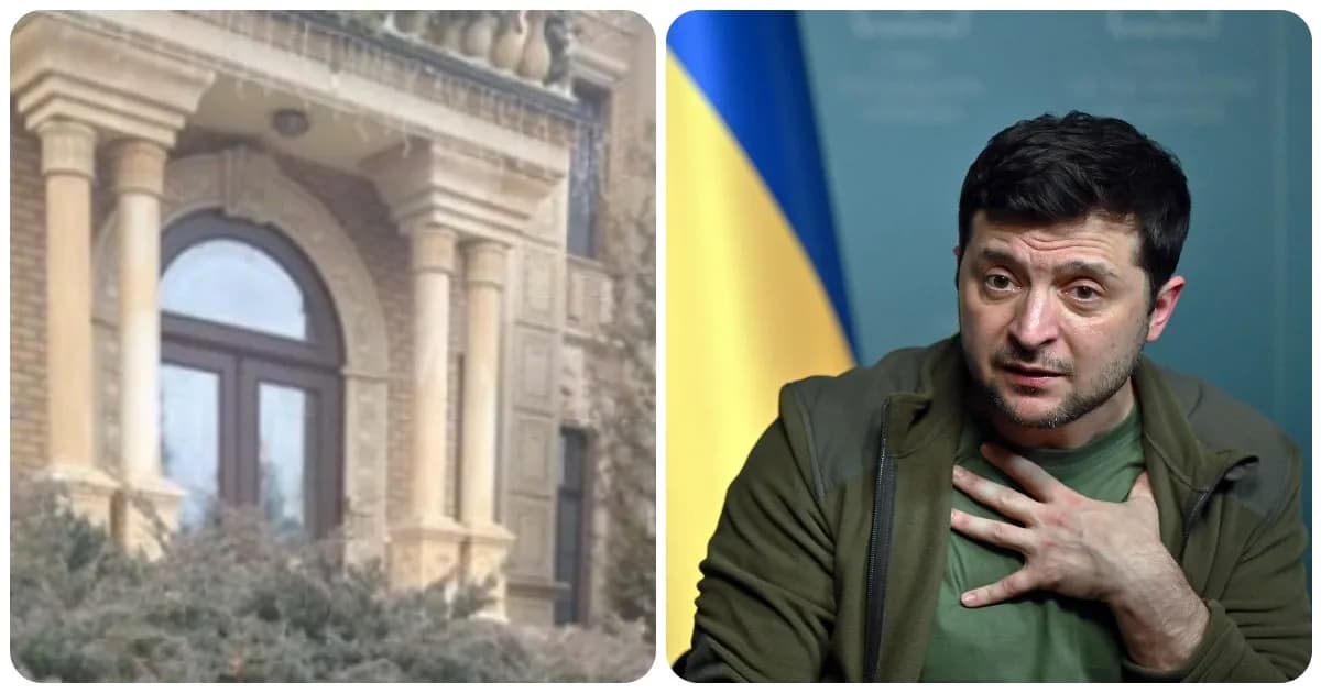 FLASH! Frammento di missile nella dacia di Zelensky – FOTO