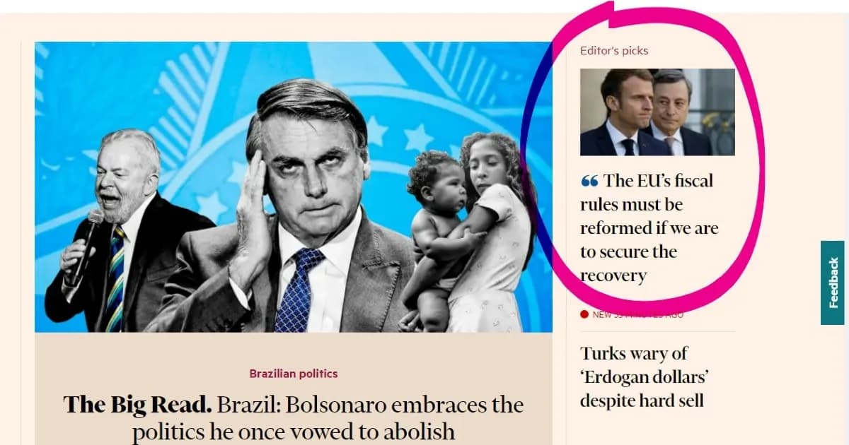 Cos’hanno scritto Draghi e Macron sul Financial Times e perché è importante