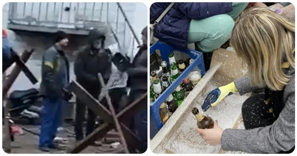 Molotov e cavalli di Frisia: così i cittadini ucraini si preparano all’assedio – VIDEO