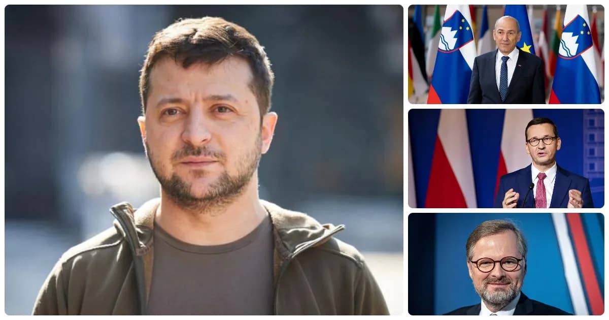 I premier di Polonia, Repubblica Ceca e Slovenia vanno a Kiev: mossa per salvare Zelensky?