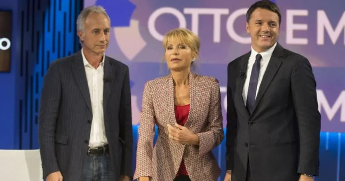 Otto e Mezzo, tensione durante la registrazione. Renzi a Travaglio: “Il Fatto è il mio vitalizio”
