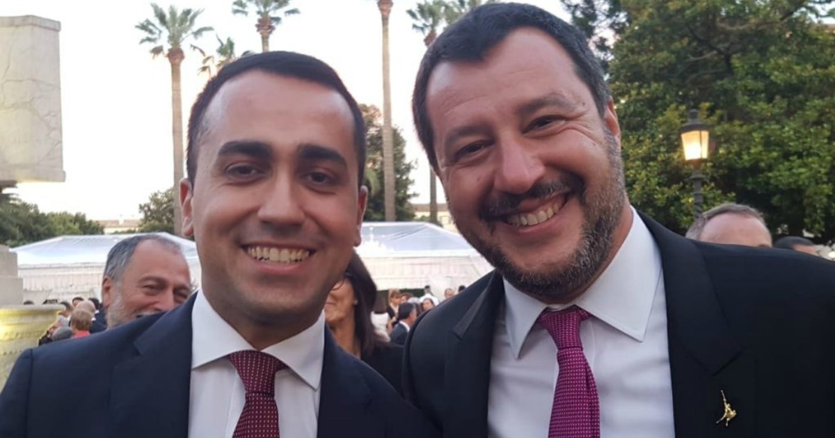 Di Maio e Salvini, foto Enrico Mentana