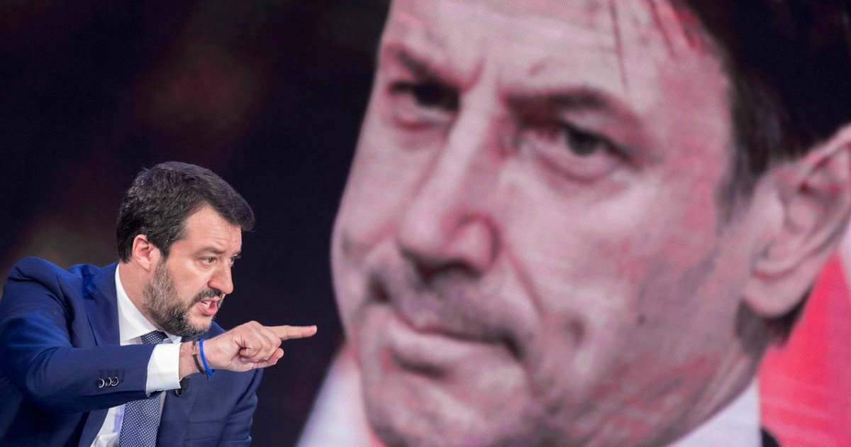 Salvini e Giuseppe Conte, scontro sul Mes