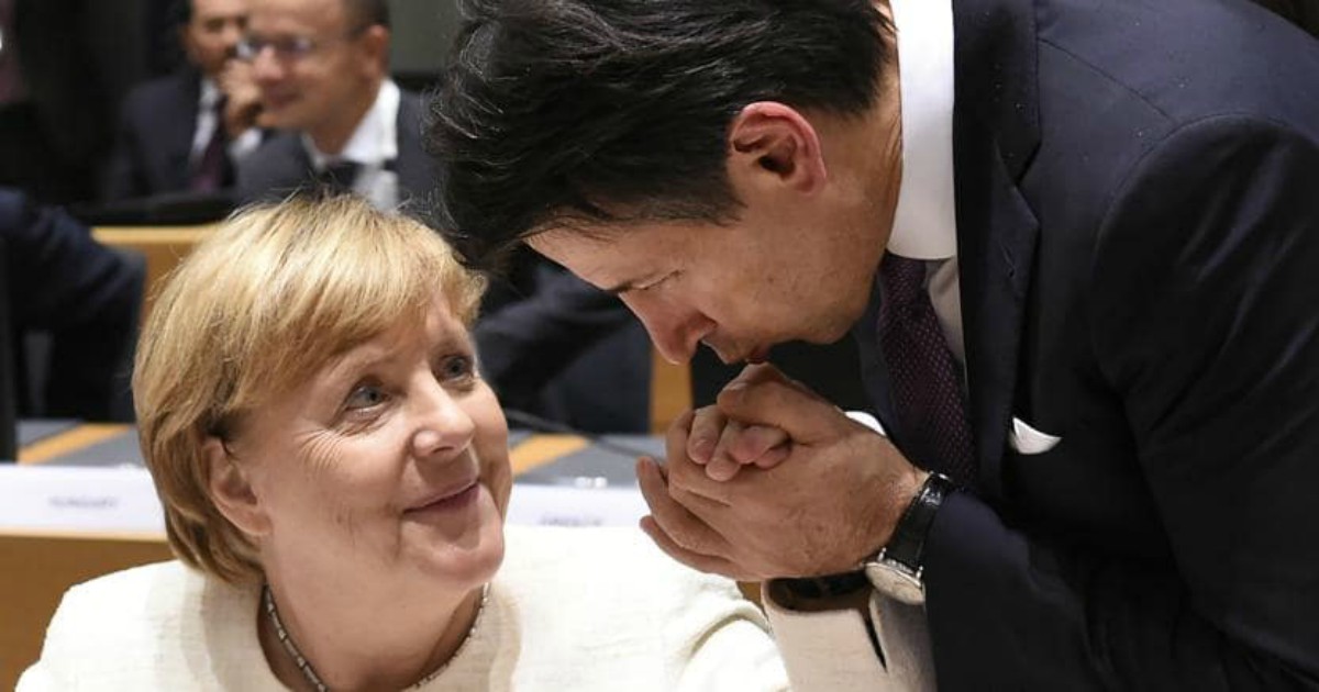 Angela Merkel e Giuseppe Conte
