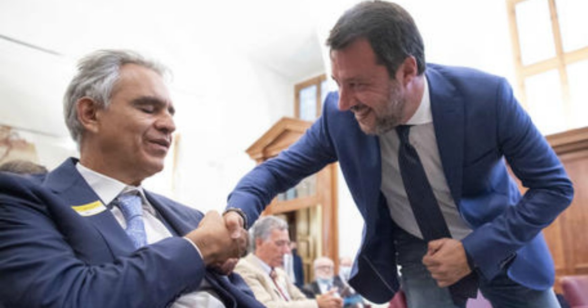 Bocelli e Salvini